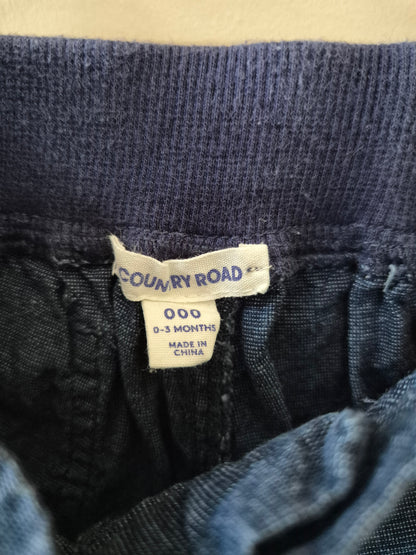 Country Road Navy Shorts Size 000