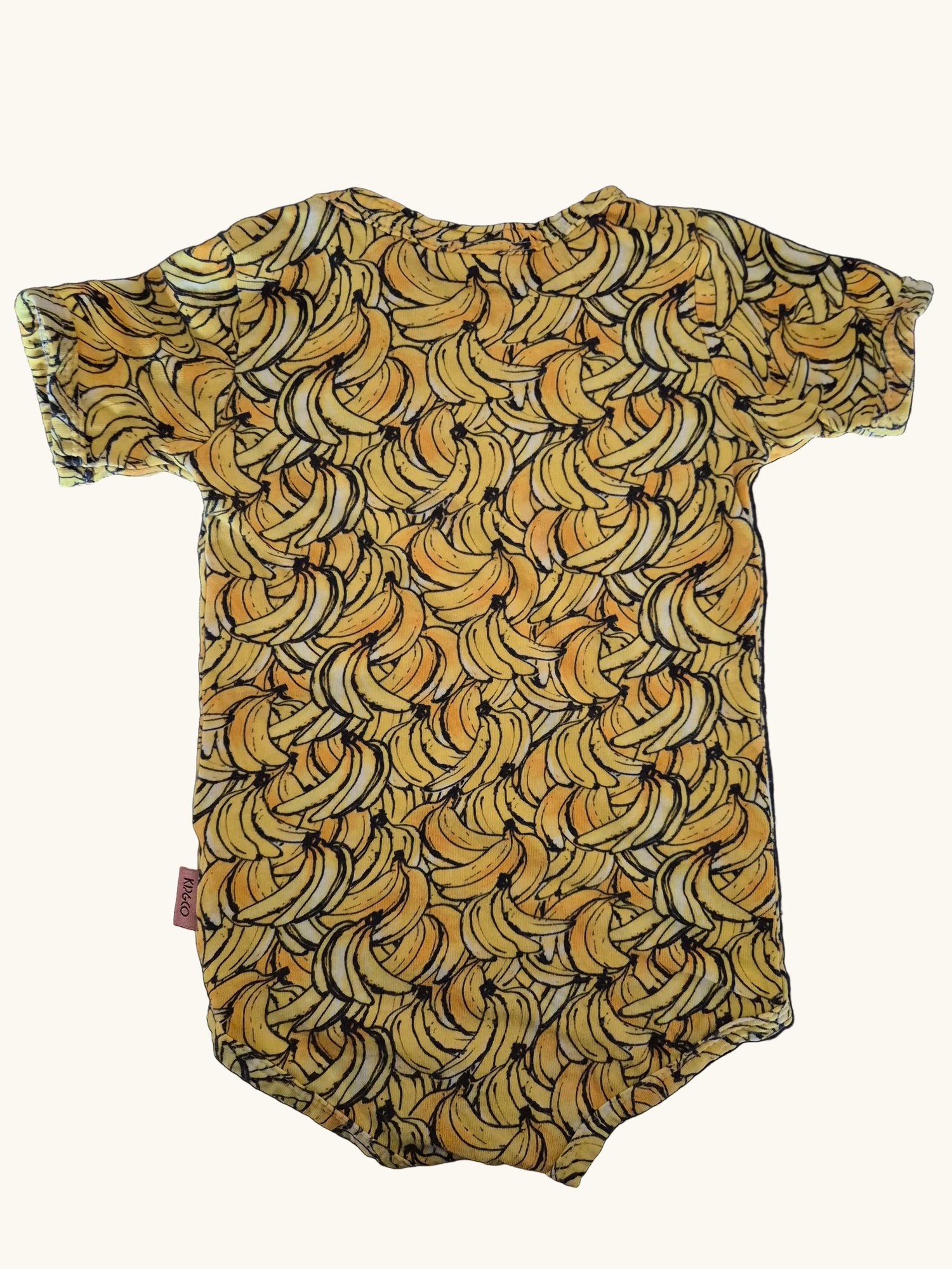 KIP & CO Banana Print Bodysuit Size 0