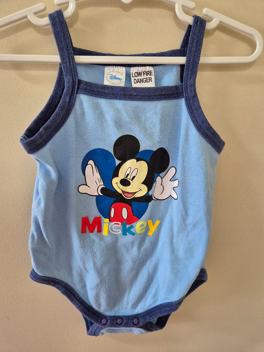 Mickey Mouse Singlet Bodysuit - Size 0