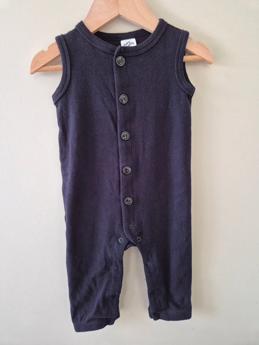 Baby Berry Ribbed Sleeveless Romper Size 1
