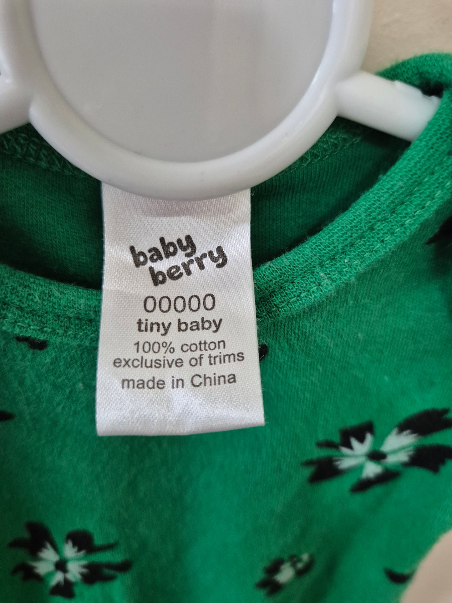 Tiny Baby Green Bodysuit 💚