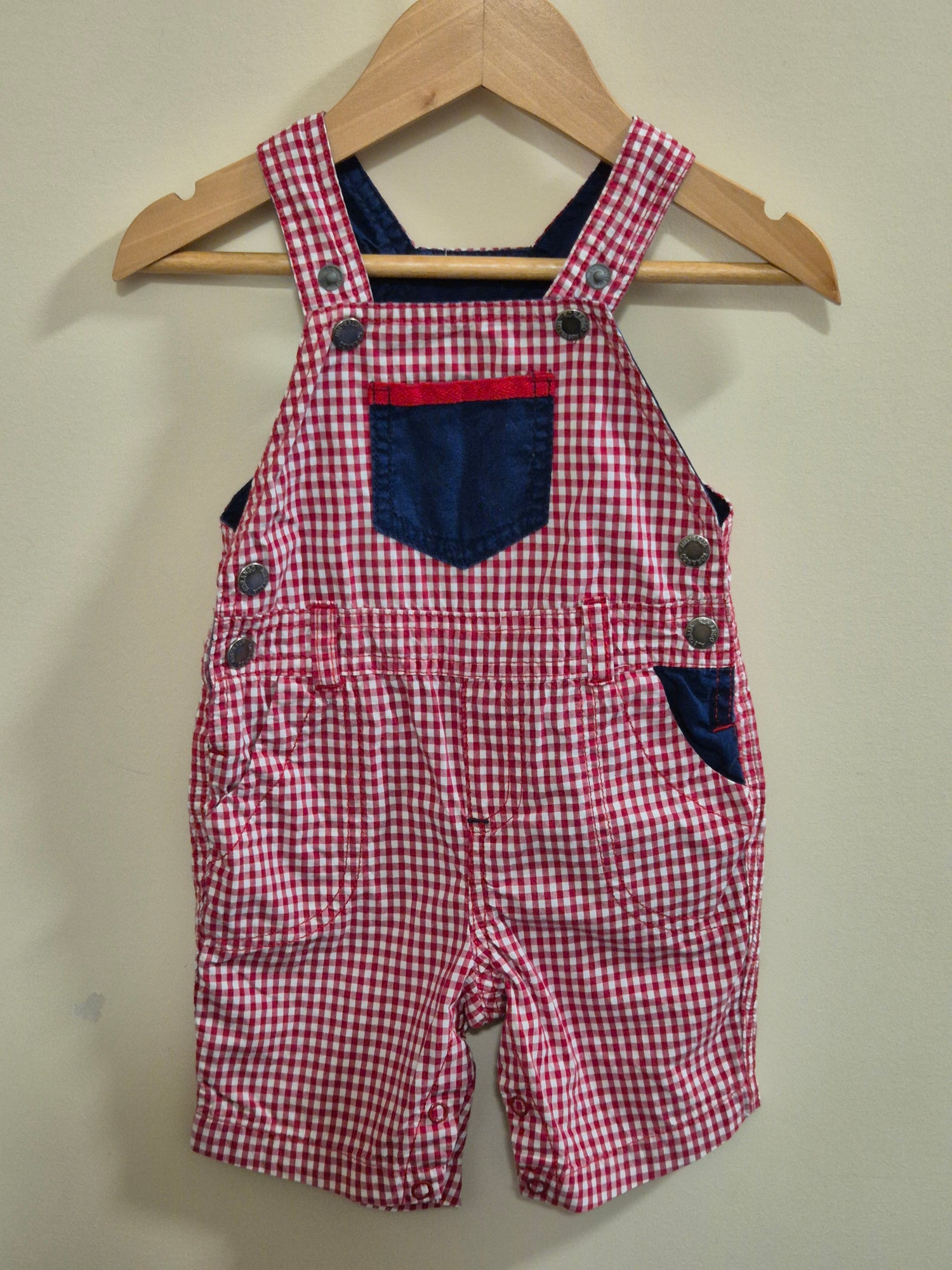 Korango Gingham Overalls Size 0
