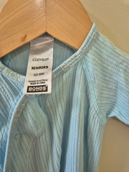 Newborn Light Blue Cozysuit 💙
