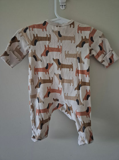 Sausage Dog Onesie - Size 0000
