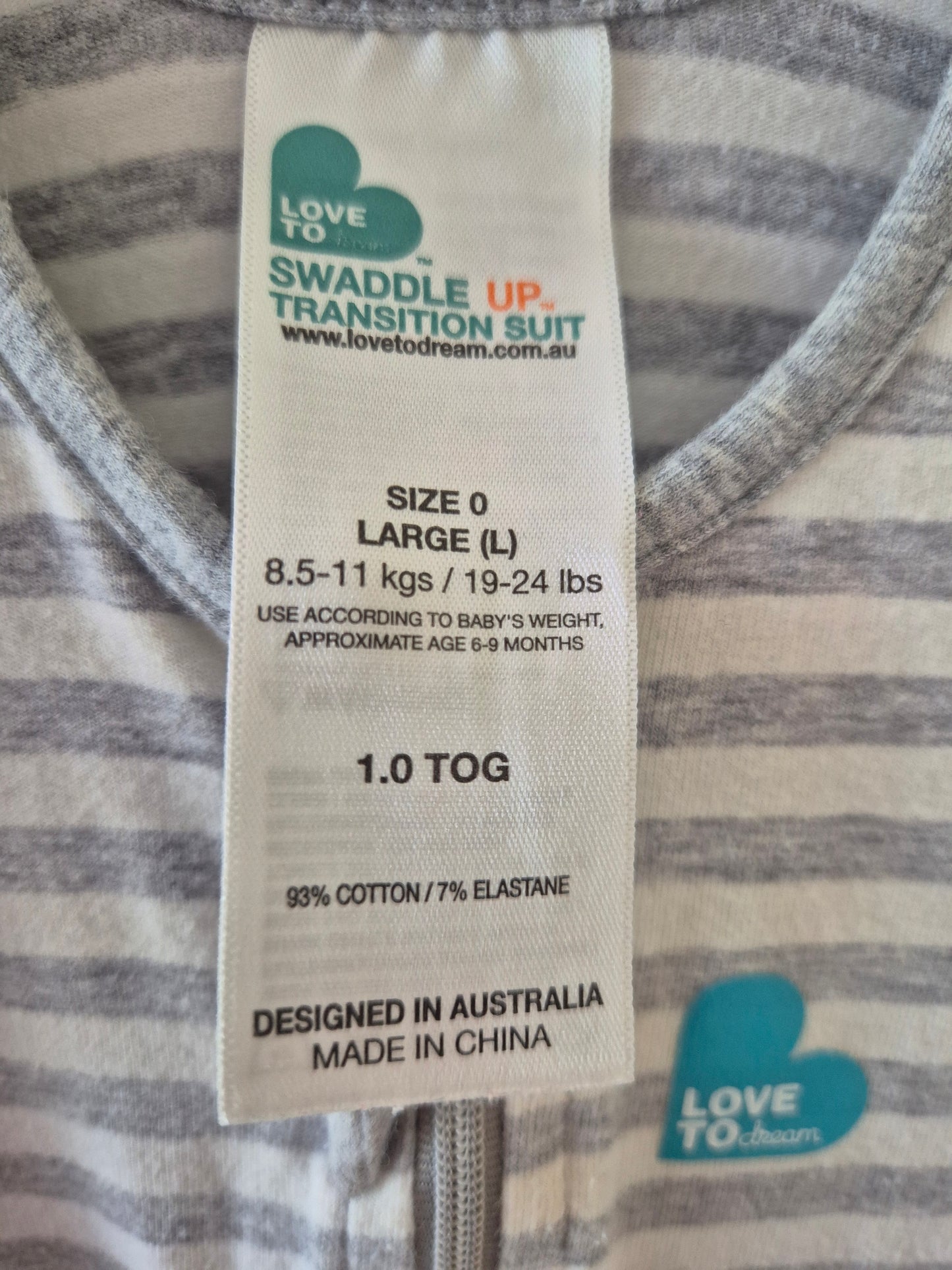 Love To Dream Transition suit - Size 0