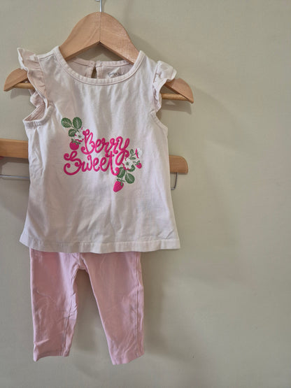 Cynthia Rowley Berry Sweet Outfit Set 2 Size 0