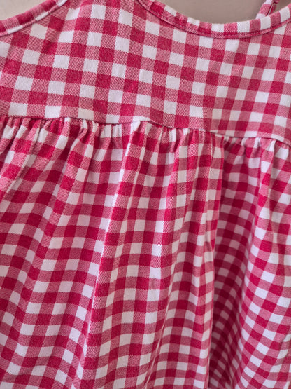 Red Gingham Top - Size 1