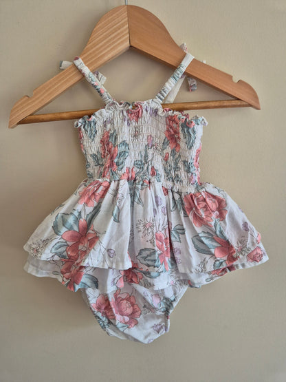 Anko Floral Bodysuit Dress Size 00