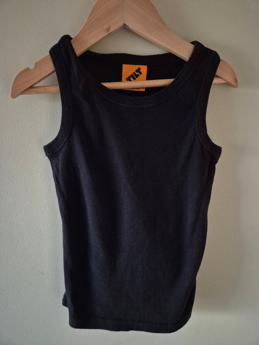 Tilt Black Singlet Size 6