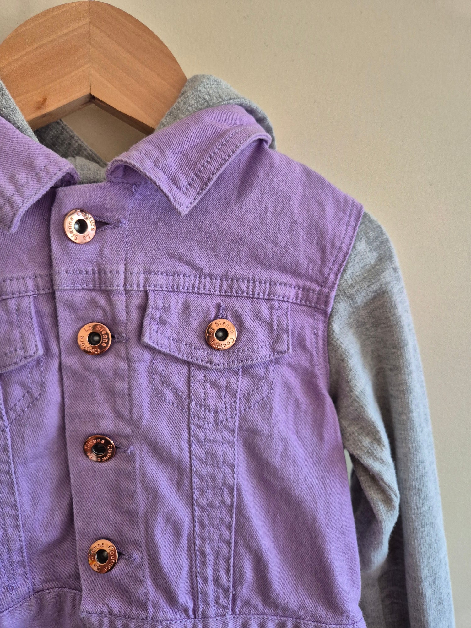 La Sienna Purple & Grey Jacket Size 1