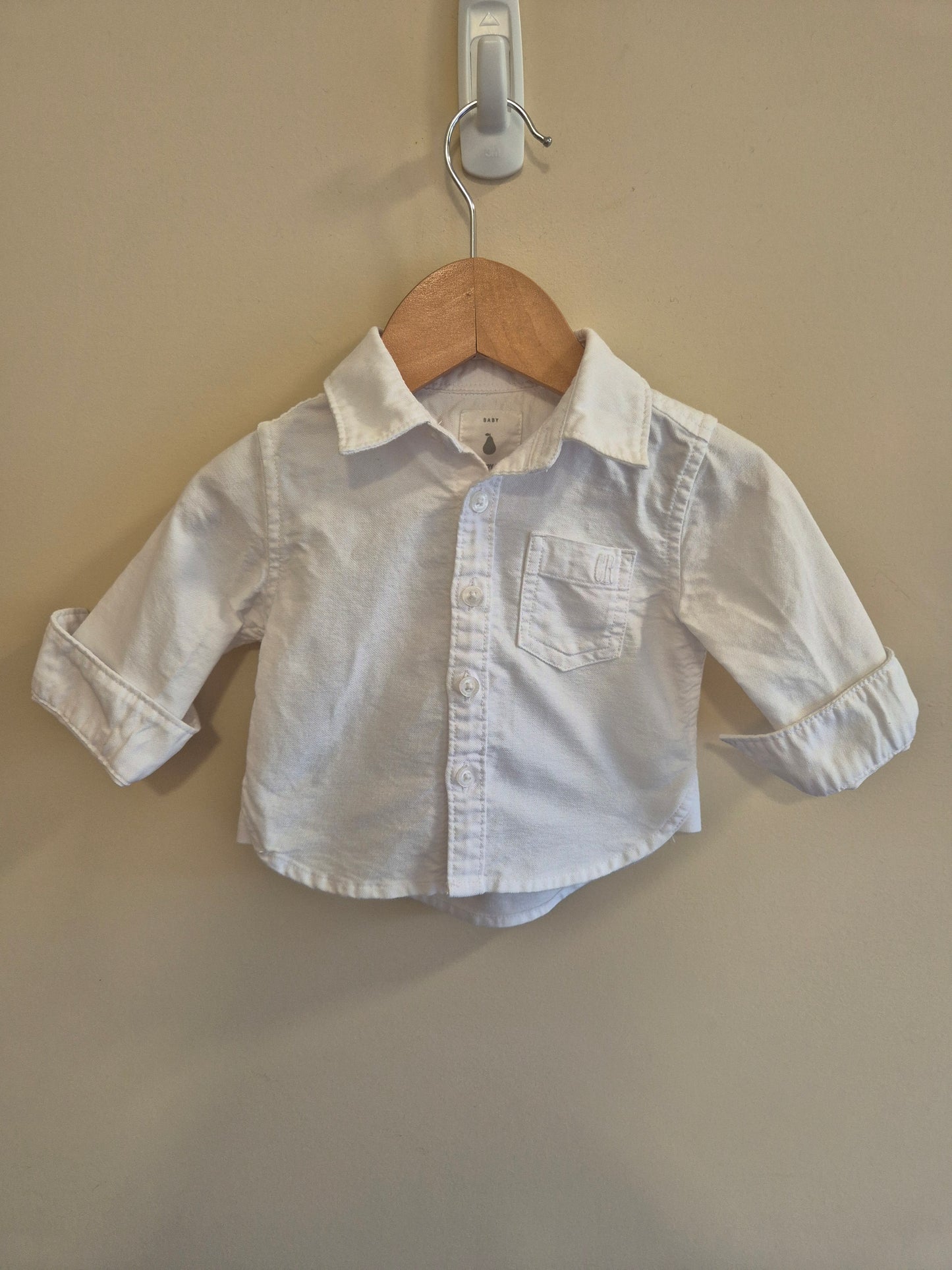 Country Road Linen White Long Sleeve Shirt Size 00