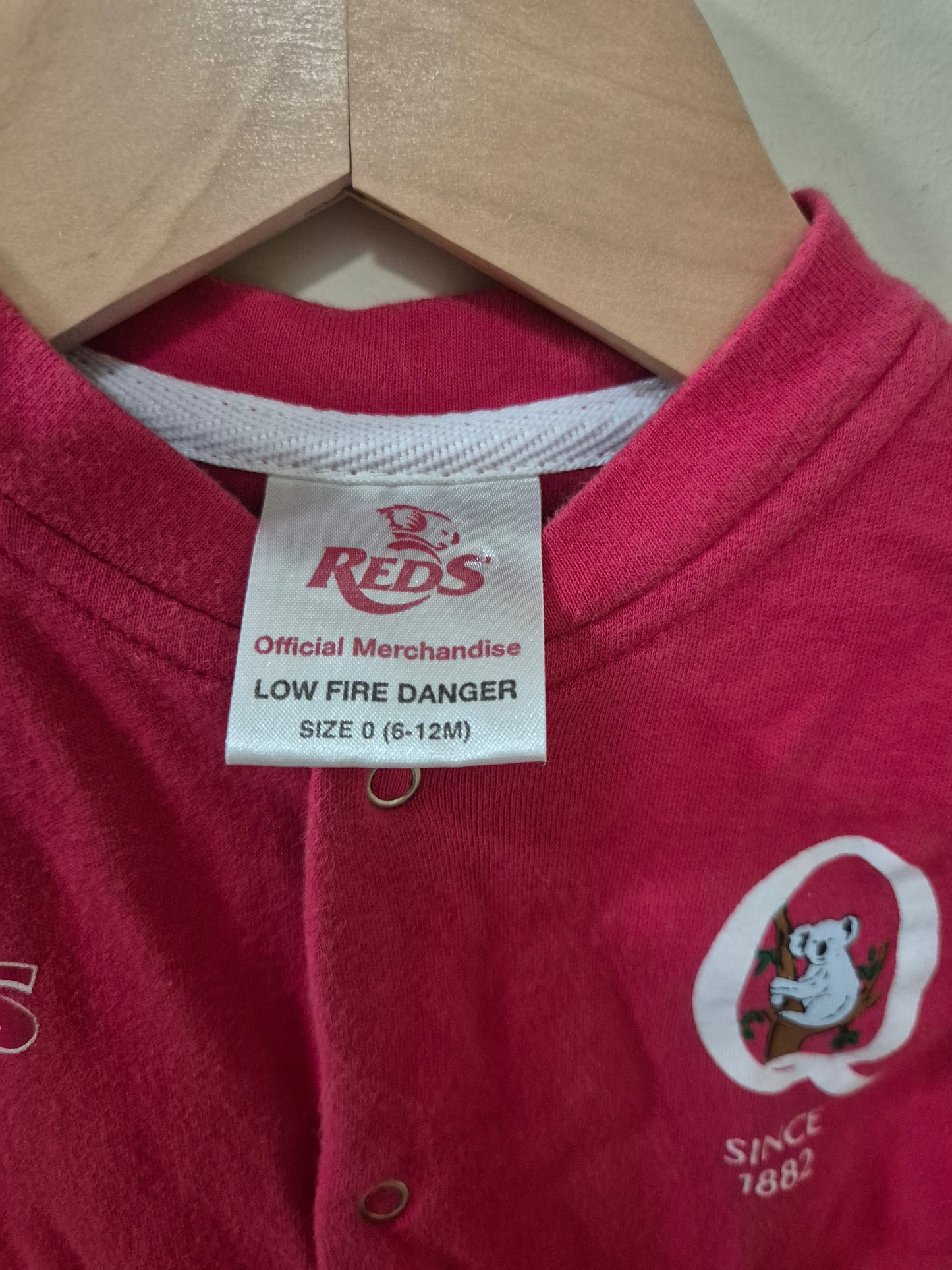 REDS Rugby Onesie Size 0