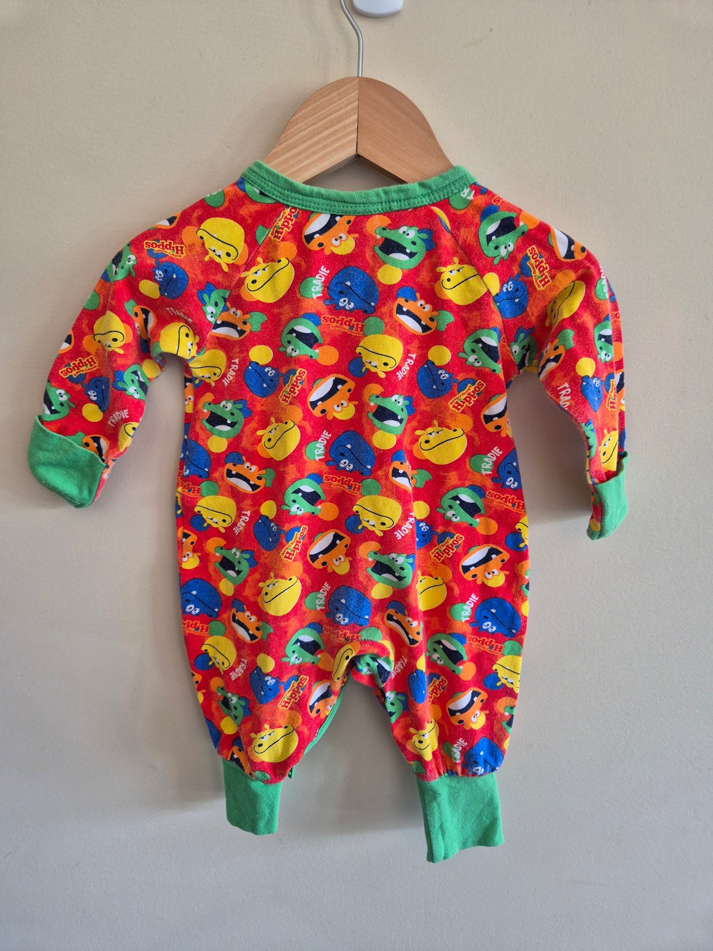 Tradie Hungry Hungry Hippo Onesie Size 000
