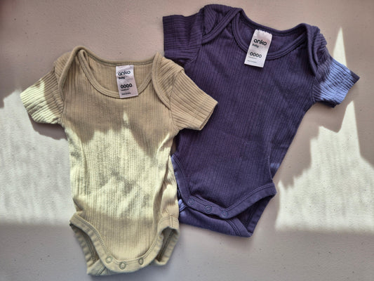 Ribbed Bodysuits - Size 0000