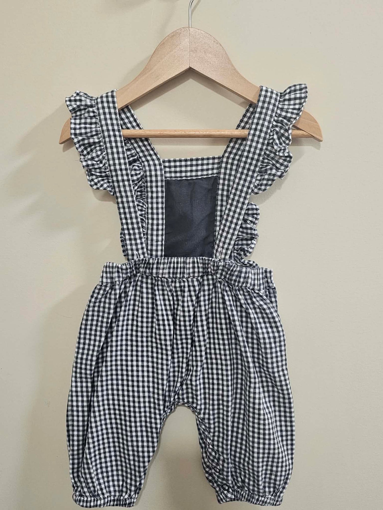 Country Road Gingham Overalls Size 00