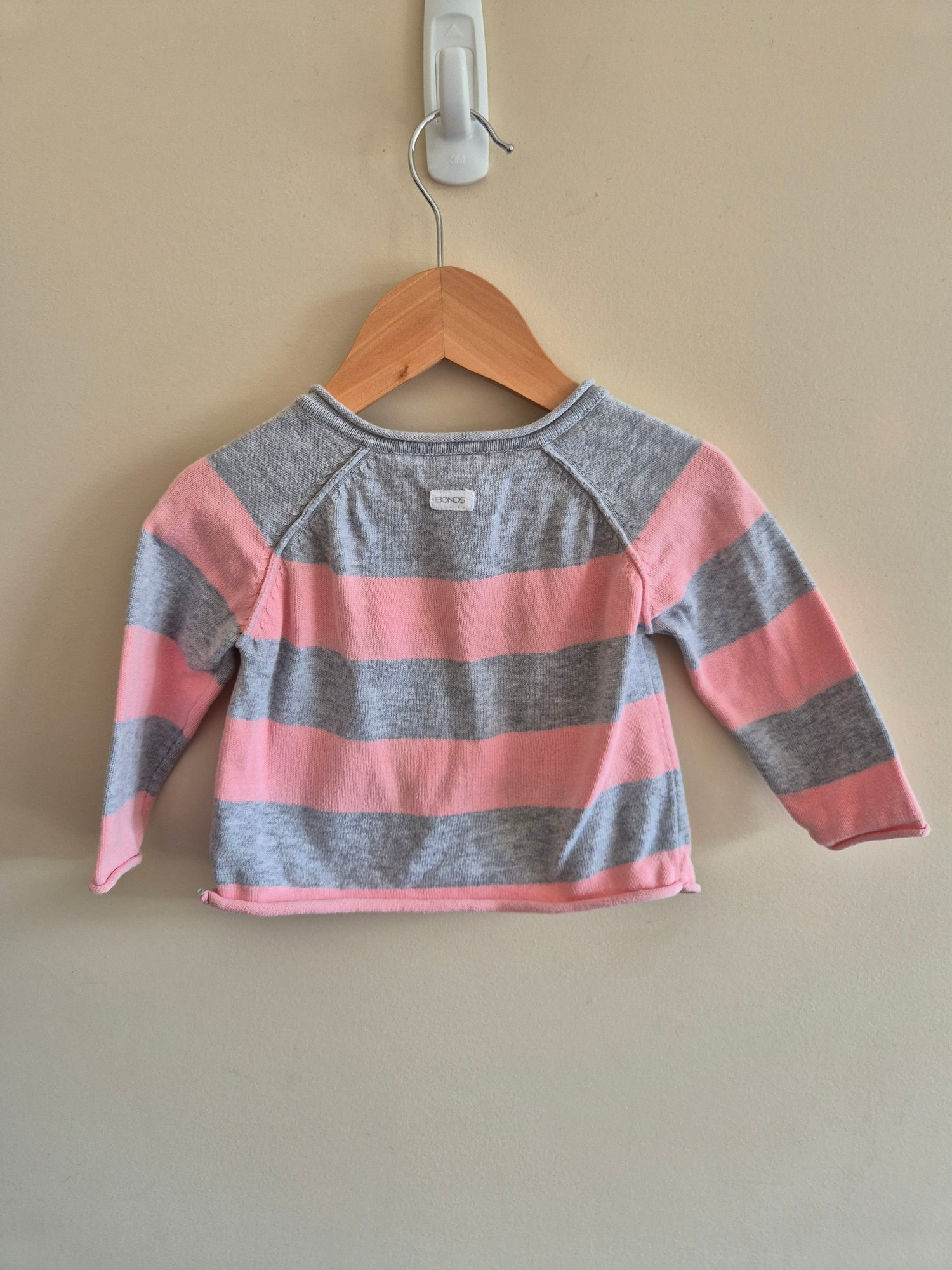 Bonds Pink & Grey Cardigan Size 0