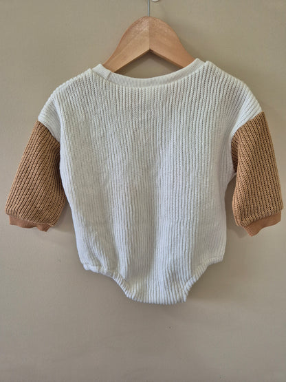 Mini Zali Knit Long Sleeve Romper - 00