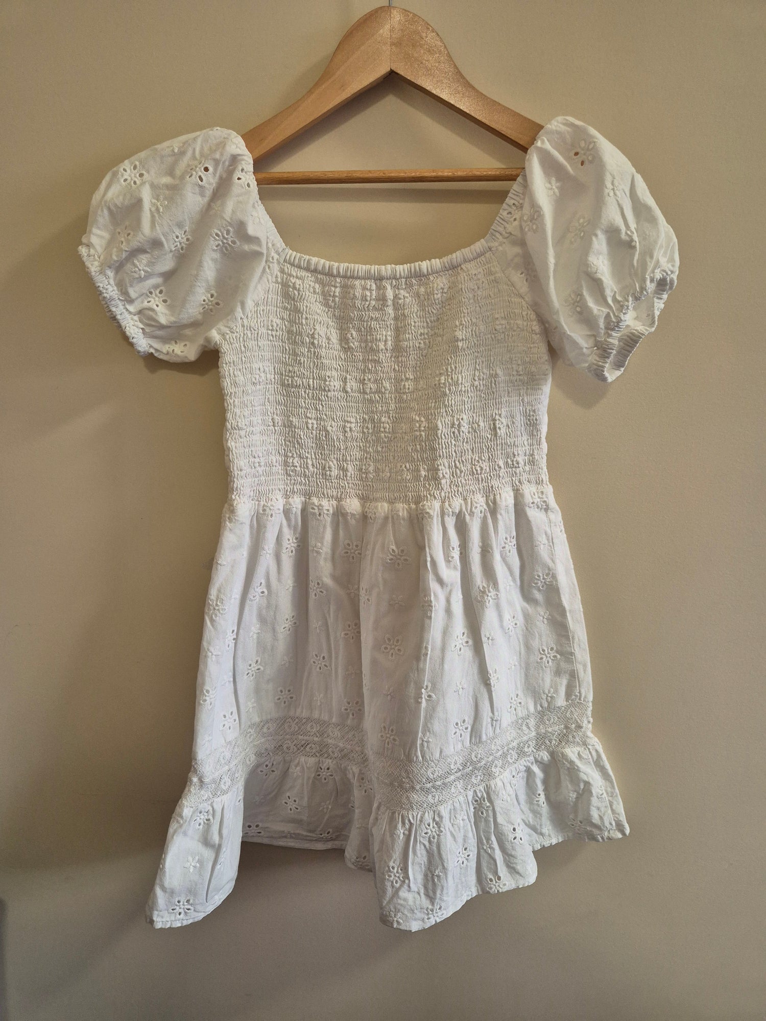 Ghanda White Dress Size 7-8