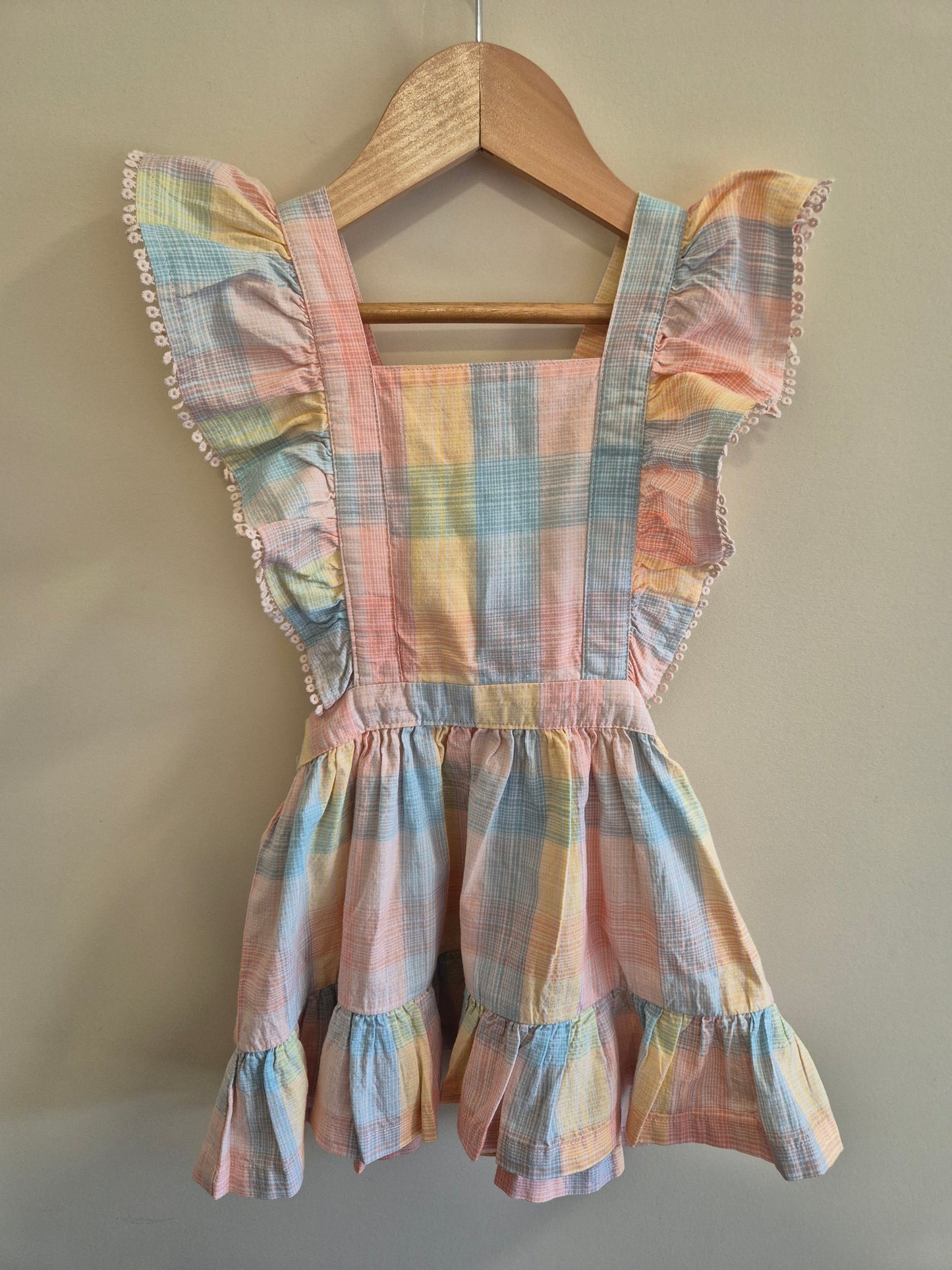HUX Pinafore Pastel Dress Size 1