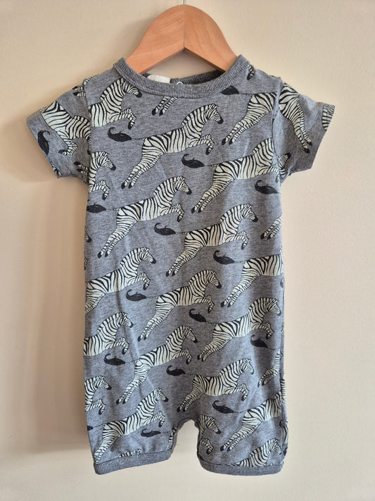 Rock Your Baby Zebra Romper Size 12-18 months