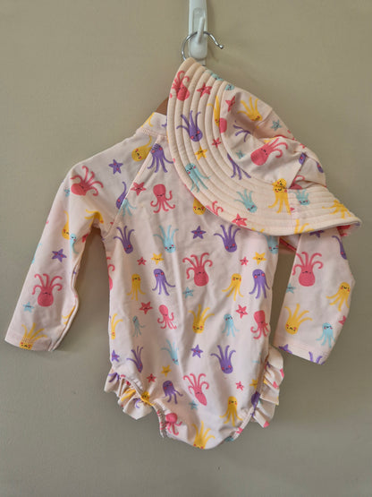Lily & Dan Size 1 Octopus Swimwear Outfit Piece
