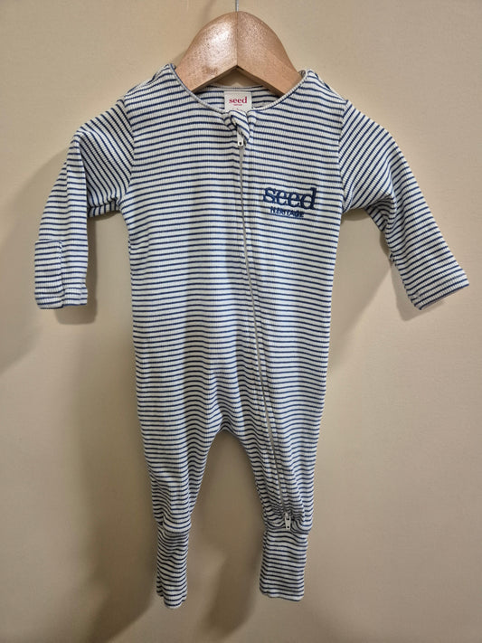 Seed Heritage Striped Onesie Size 000