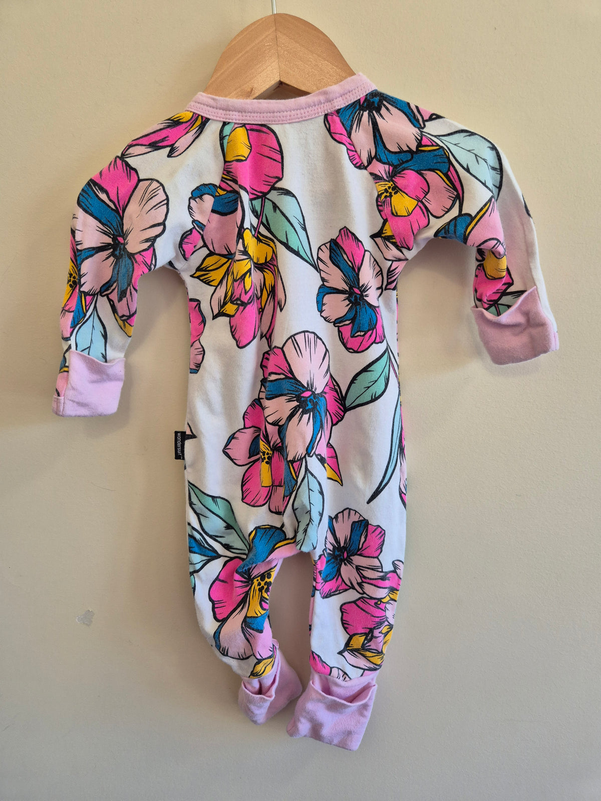 Bonds Floral Pink Wondersuit Size 0000