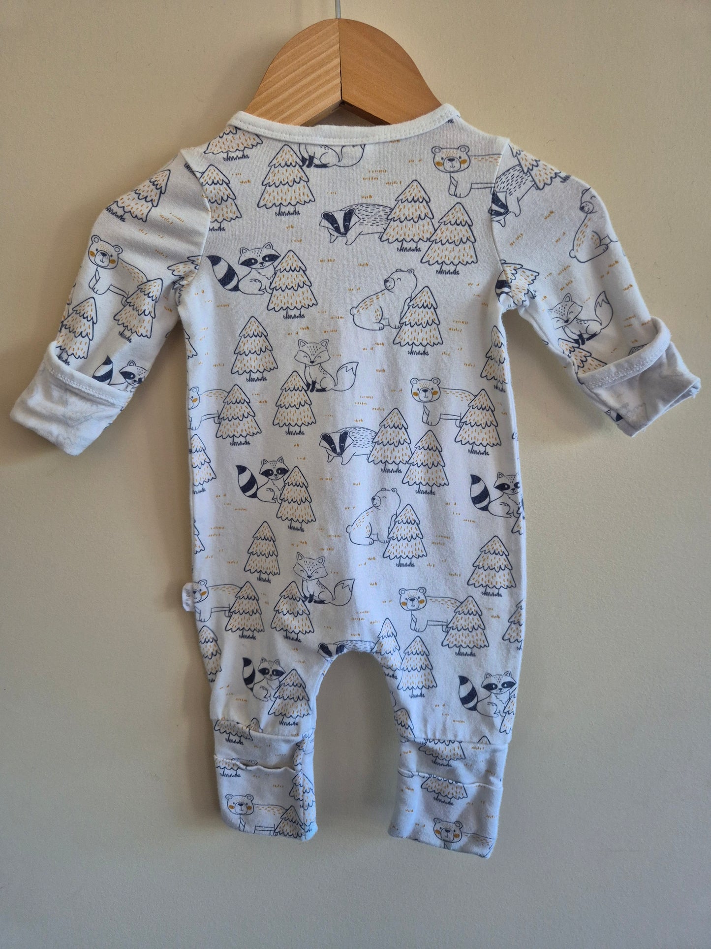 Sprout Raccoon Onesie Size 0000