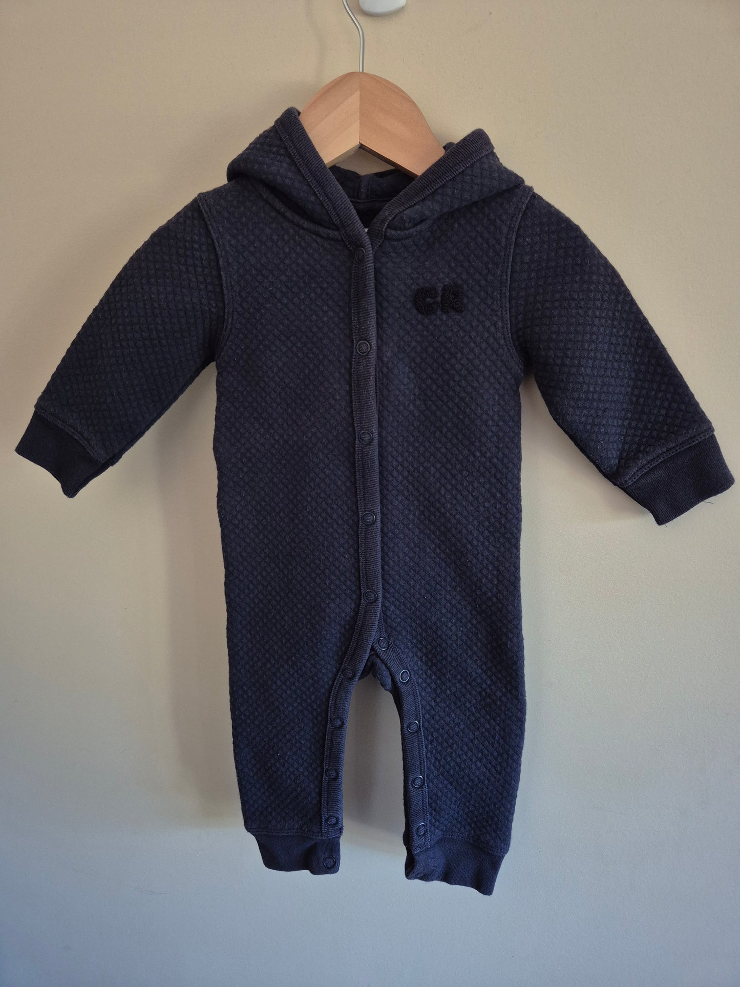 Country Road Quilted Navy Onesie Size 00