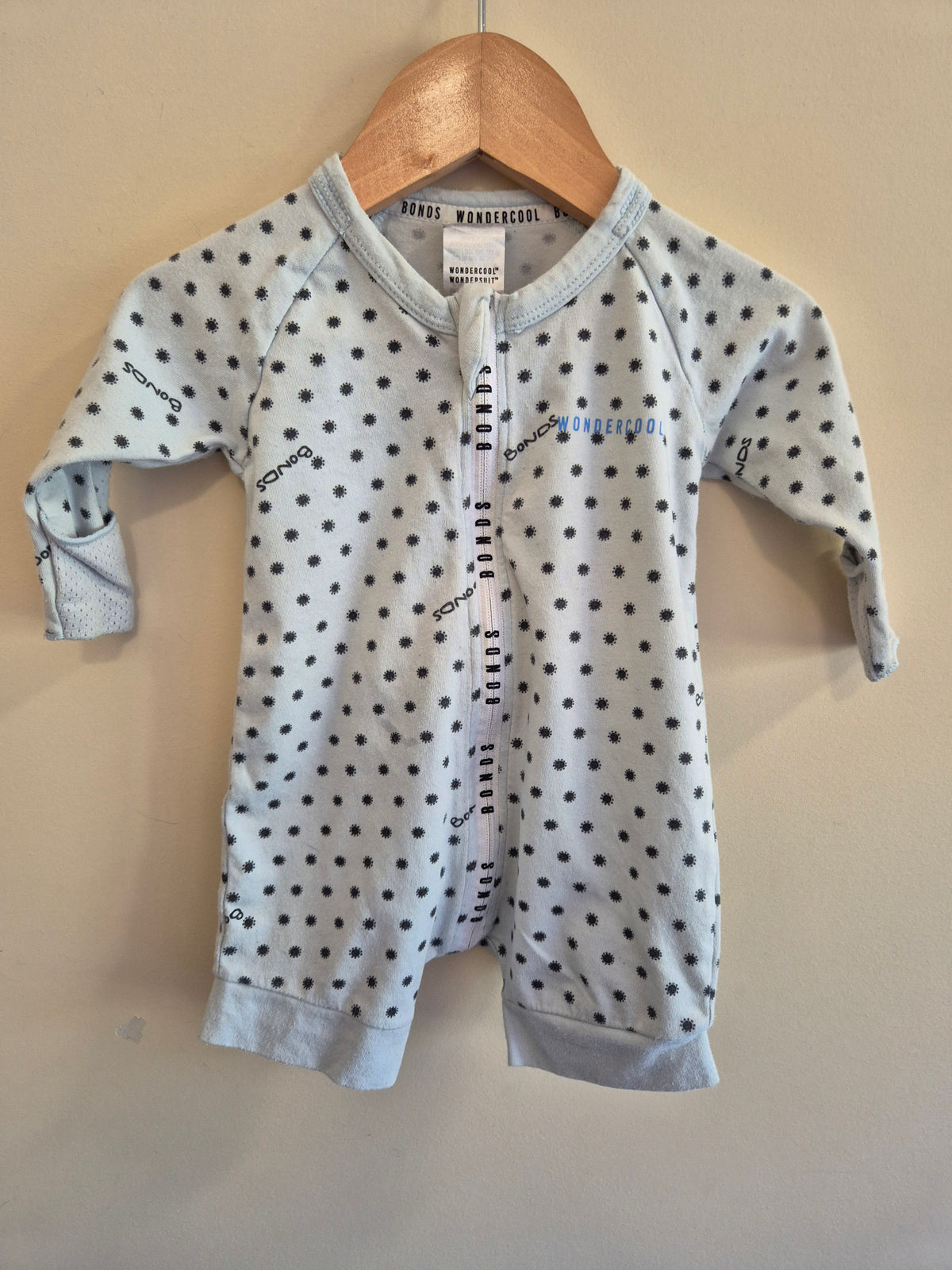 Bonds Wondercool Long Sleeve Romper Size 000