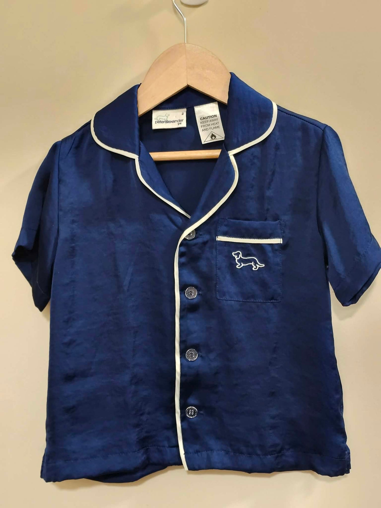 Peter Alexander Satin PJ Outfit Set Size 2
