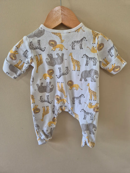 Dymples Safari Newborn Onesie