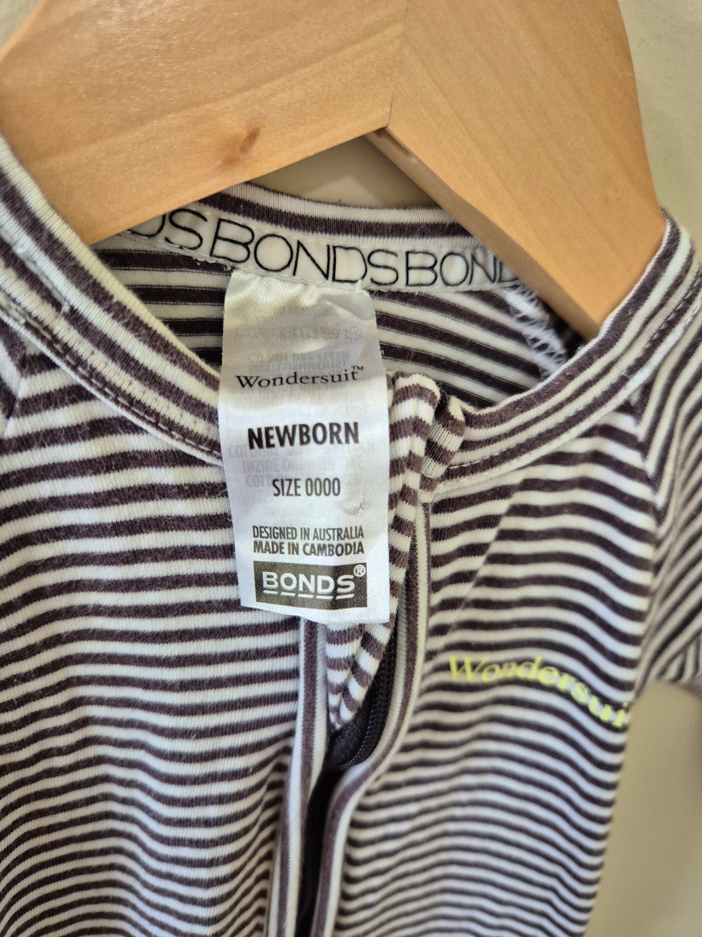 Newborn Stripe Wondersuit