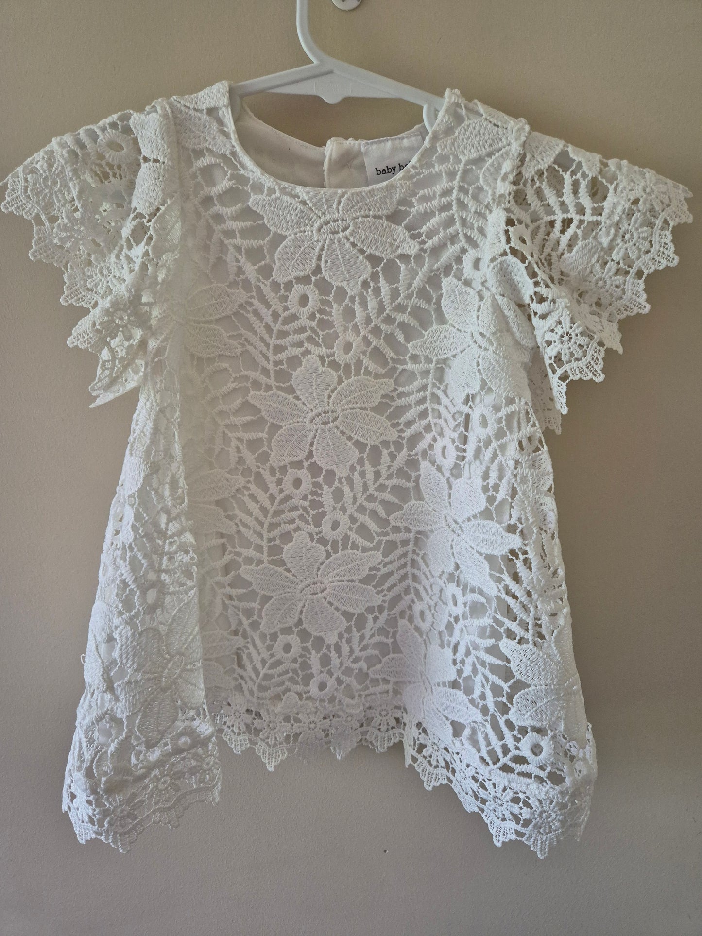 White Floral Dress - Size 0