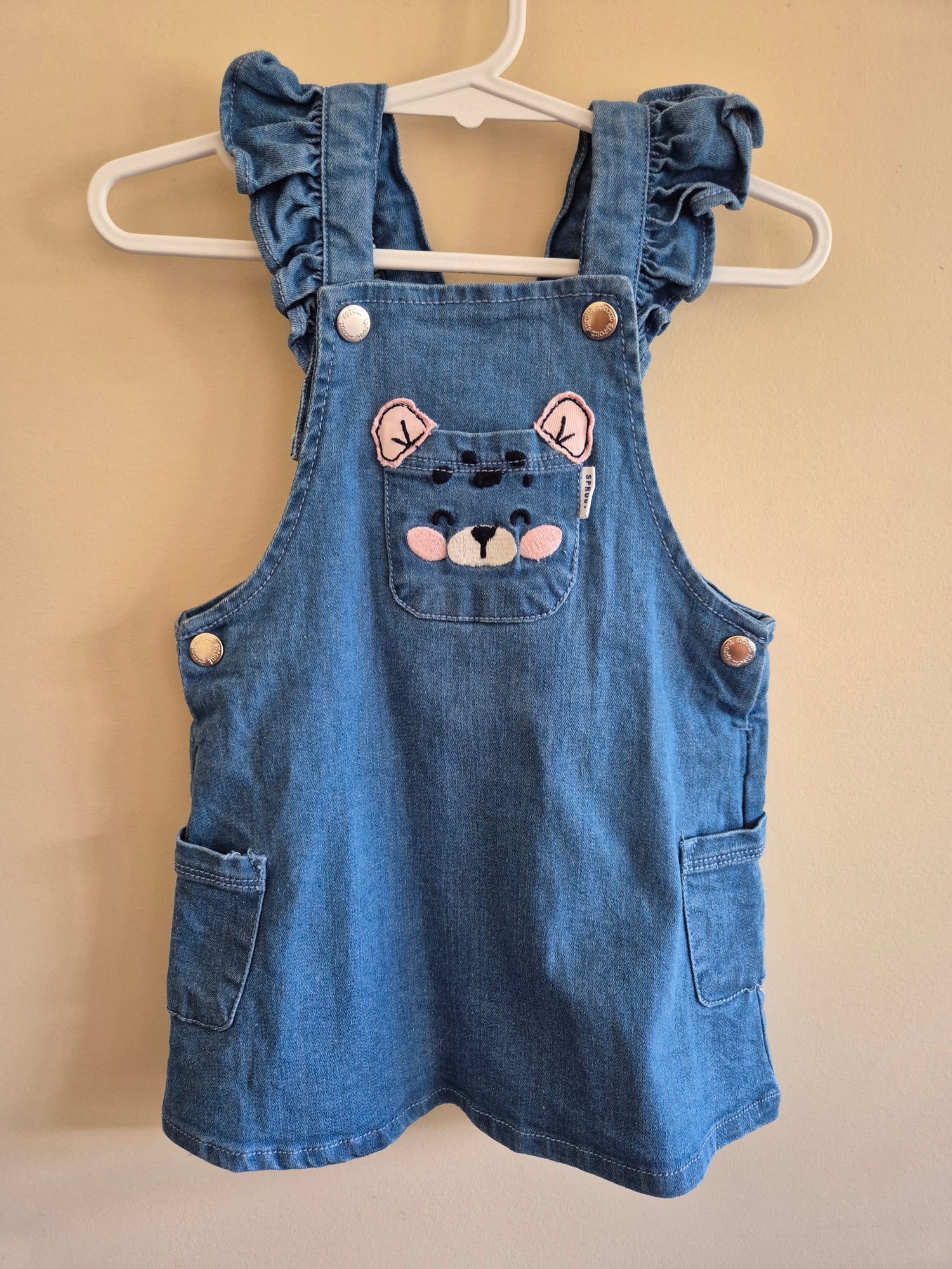 Sprout Denim Frill Dress Size 0
