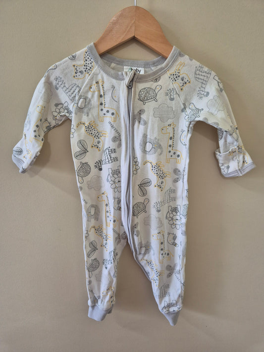 4baby Animal Onesie Size 00