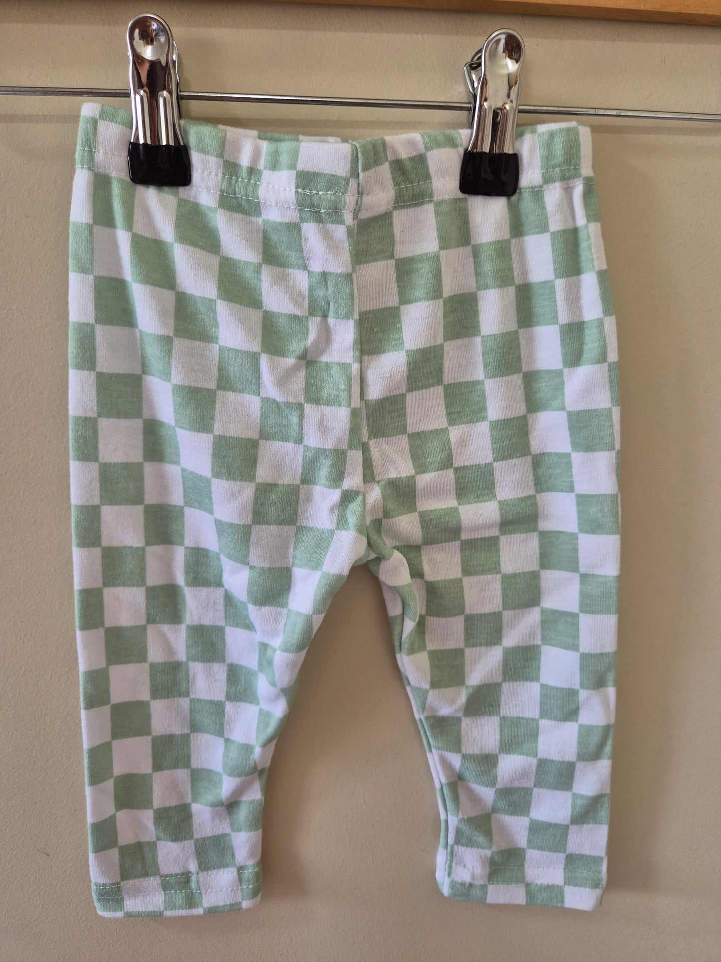 Chequered Lila & Jack Leggings Size 6-9 months