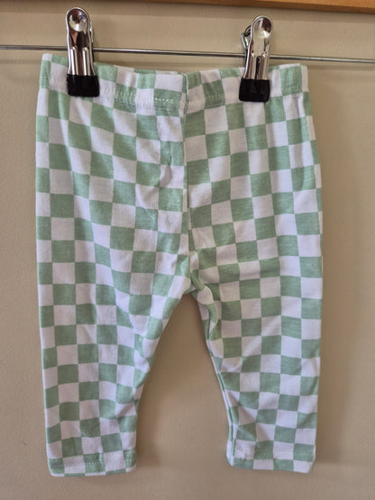 Chequered Lila & Jack Leggings Size 6-9 months