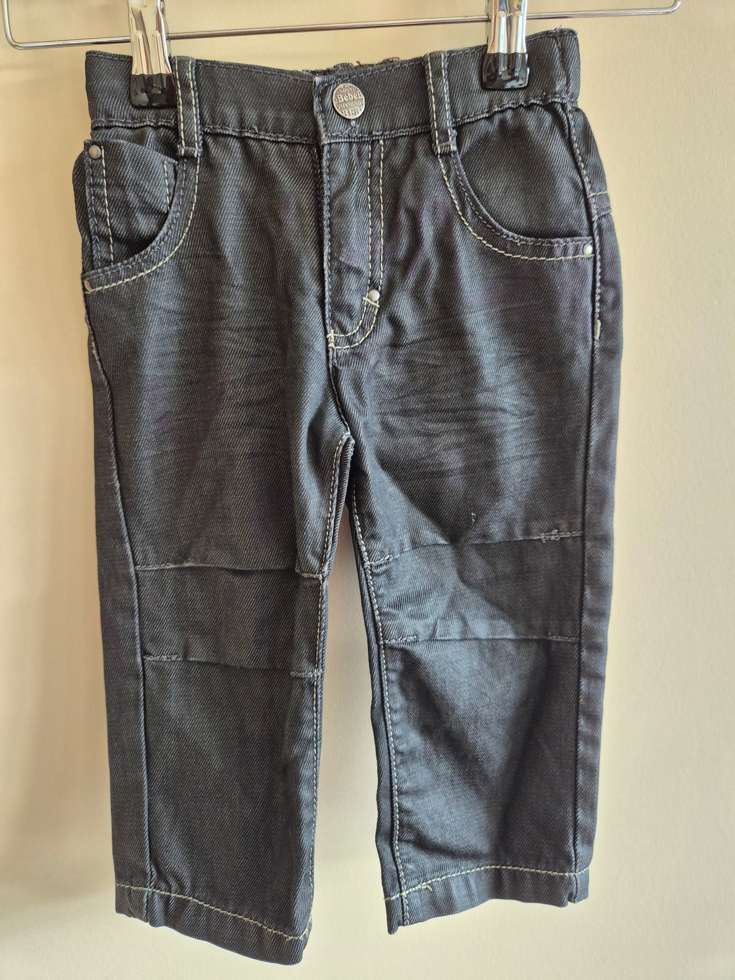 Bebe Black Jeans Size 18 months