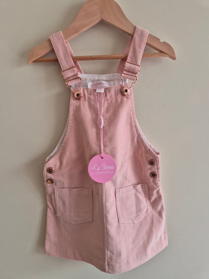 BNWT La Sienna Pinafore Dusty Pink Dress Size 2