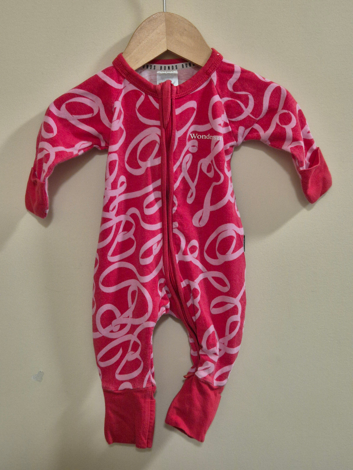 Bonds Red & Pink Wondersuit Size 0000