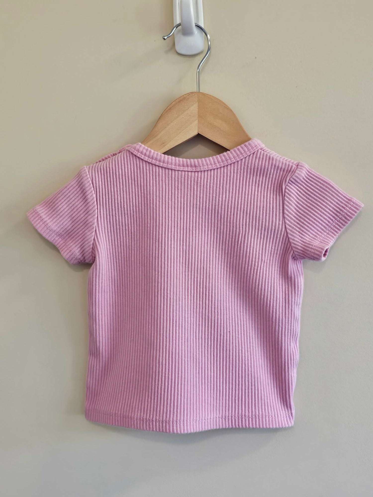Seed Heritage Ribbed Pink Shirt Size 1