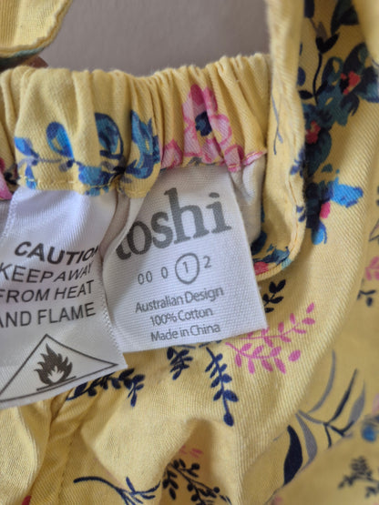 Toshi Yellow Floral - Size 1 🌼