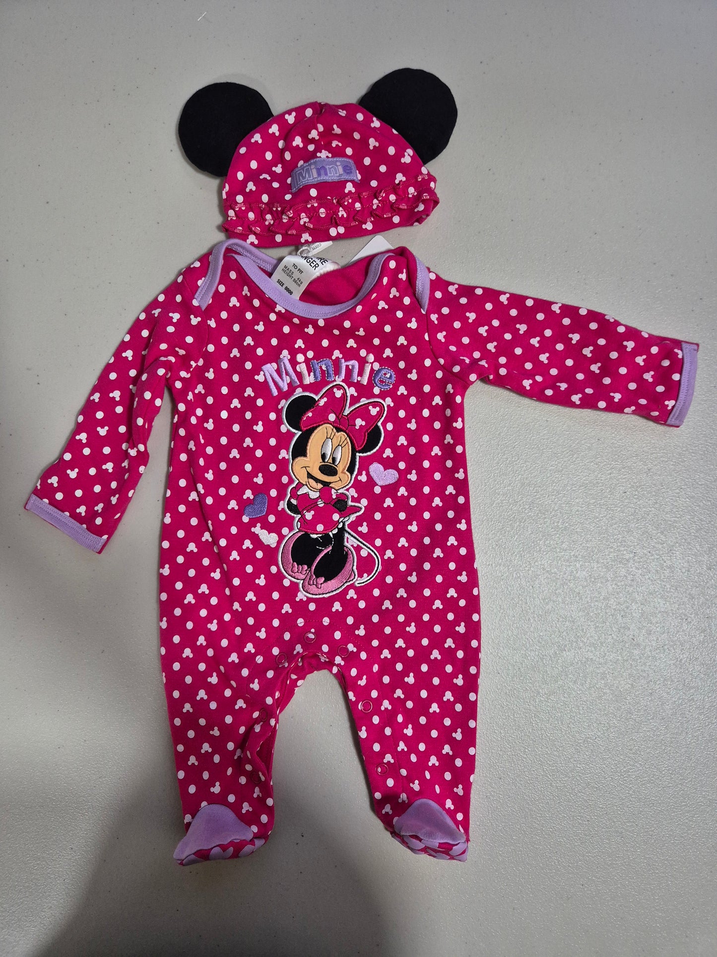 Minnie Mouse Onesie Set Size 0000