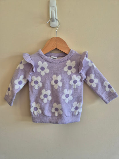 Anko Floral Purple Sweater Size 00