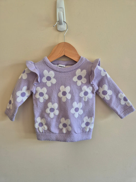 Anko Floral Purple Sweater Size 00