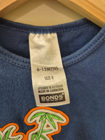 BONDS Panda Romper Size 0