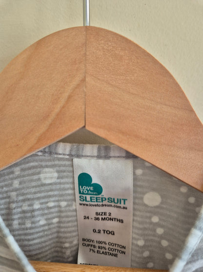 Love To Dream Sleepsuit Tog 0.2 Size 2