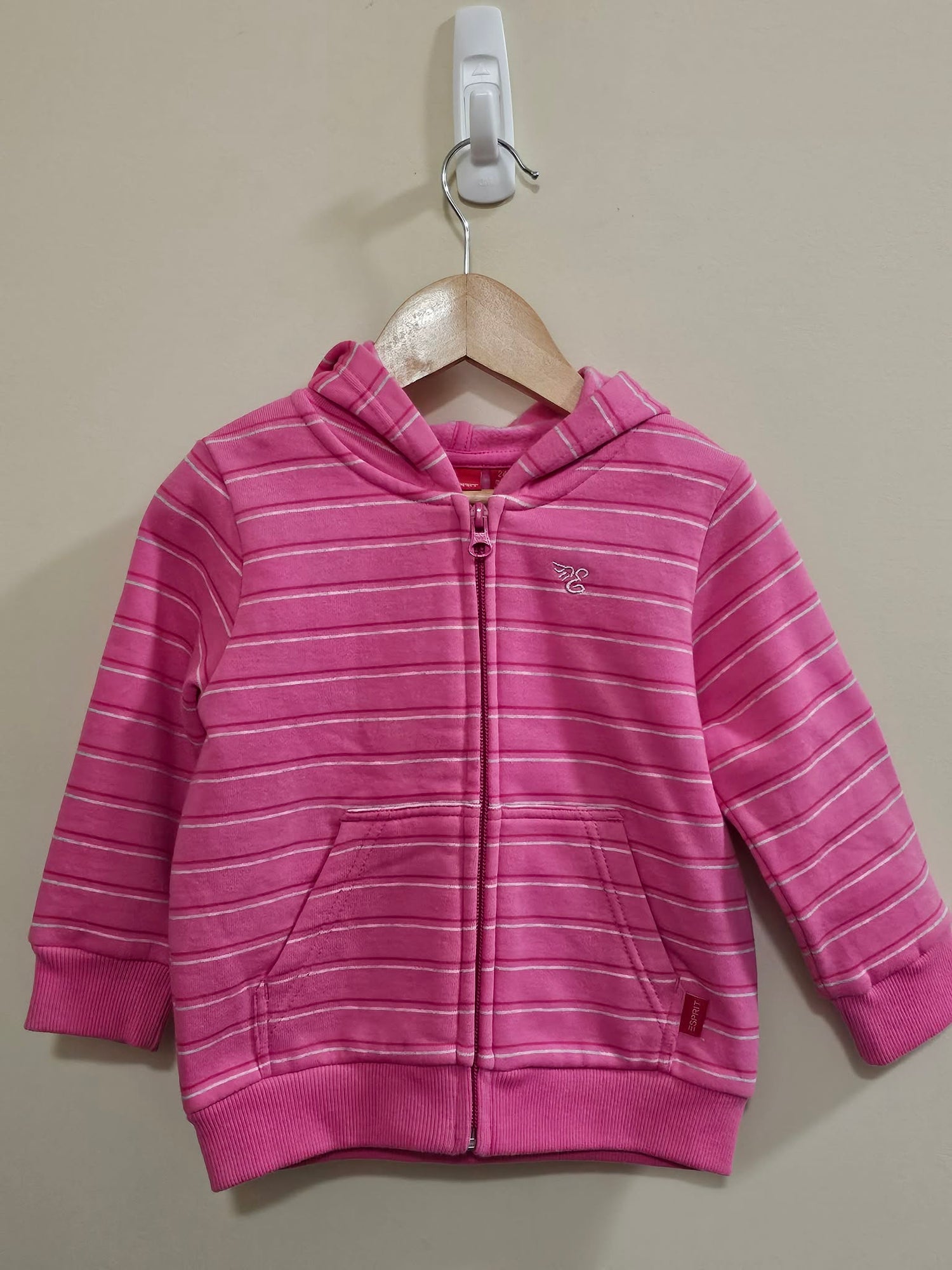 ESPIRIT Pink Striped Jumper Size 2