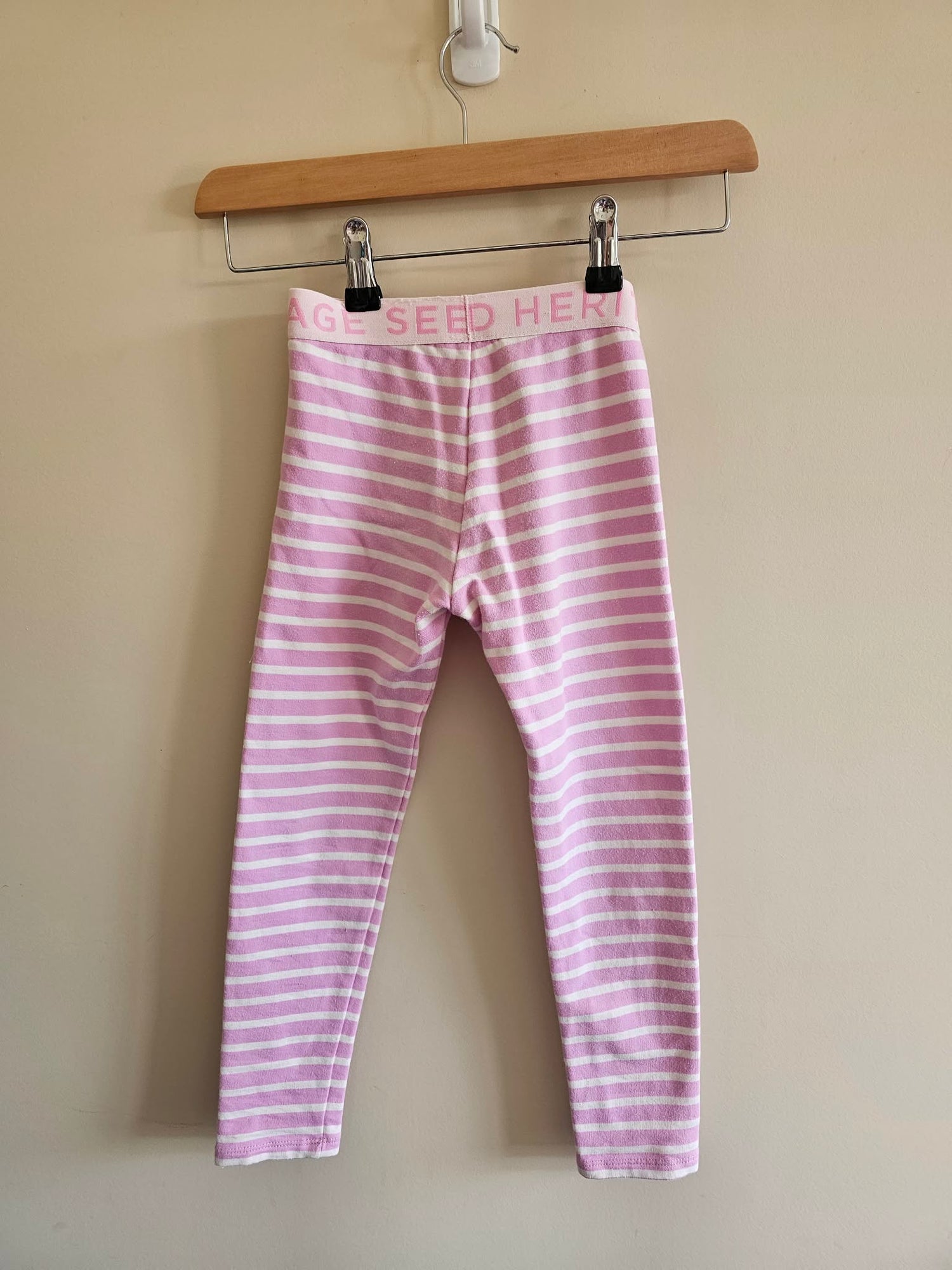 Seed Heritage Pink Striped Leggings Size 5
